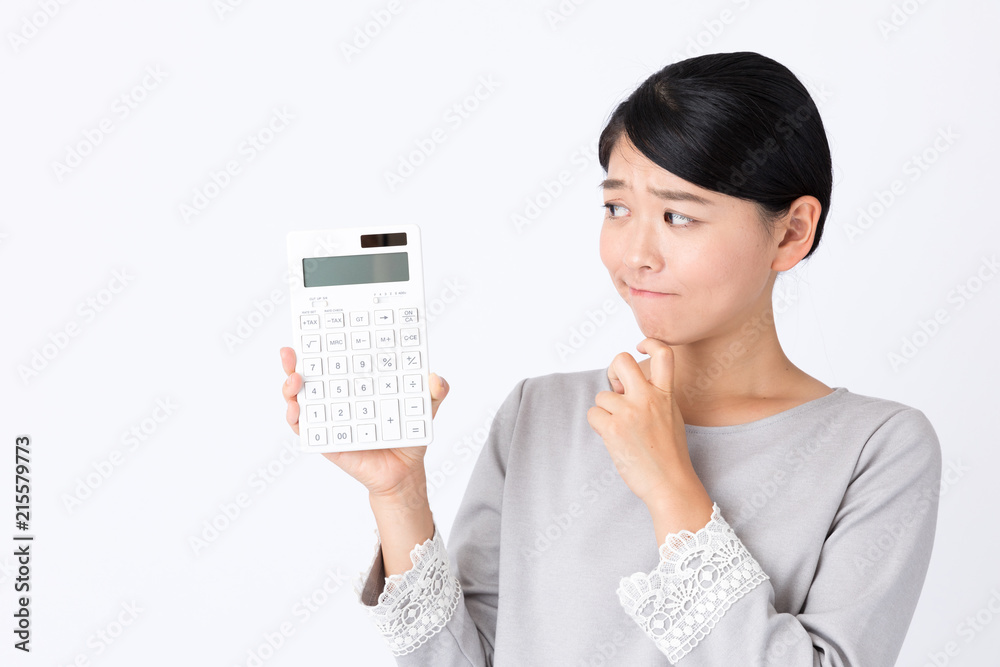 portrait of young asian woman on white background portrait of young asian woman on white background