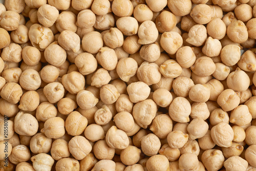 Surface coated with chick peas