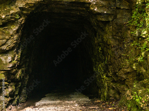 Large mountain tunnel entrance