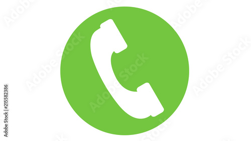 cell phone icon incoming call symbol green