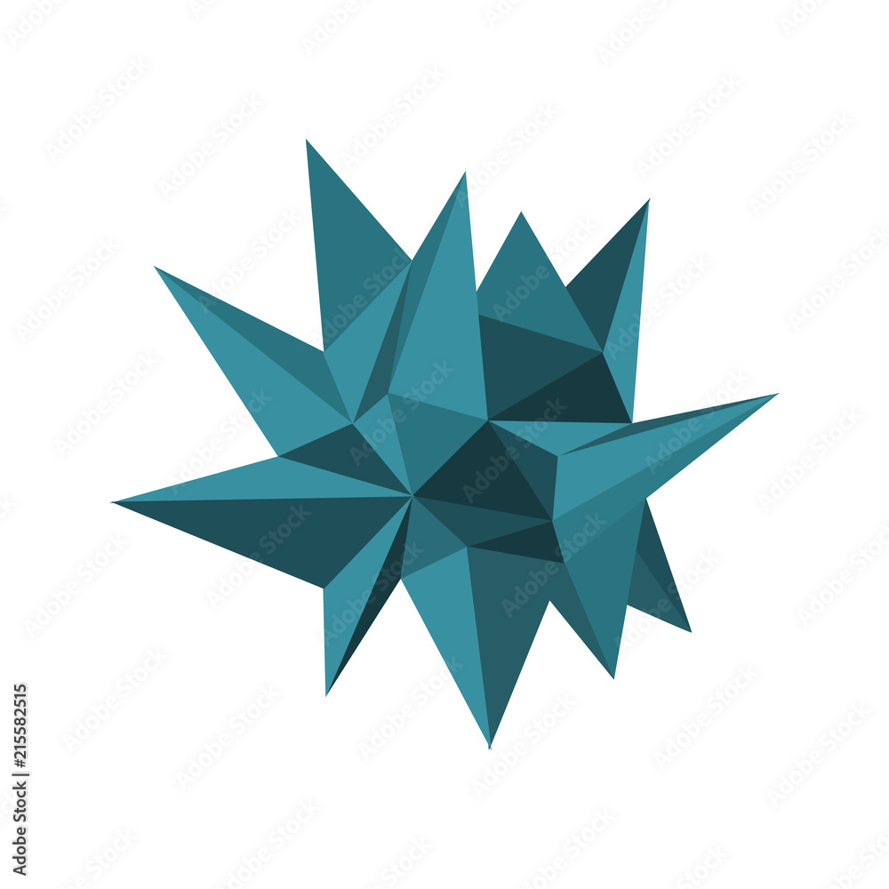 Obraz premium Low poly crystal