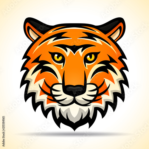 Vector tiger head graphic design