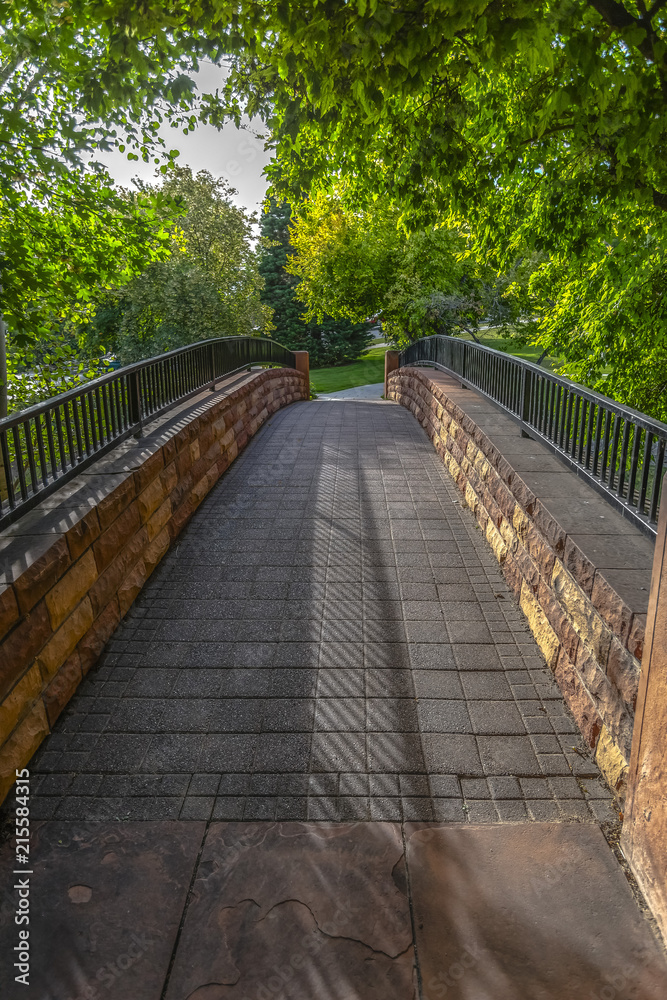 Pedestrian bridge in City Creek Park