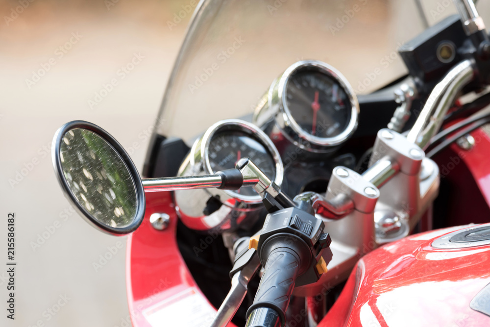 Fototapeta premium Ein Blick auf ein Motorrad