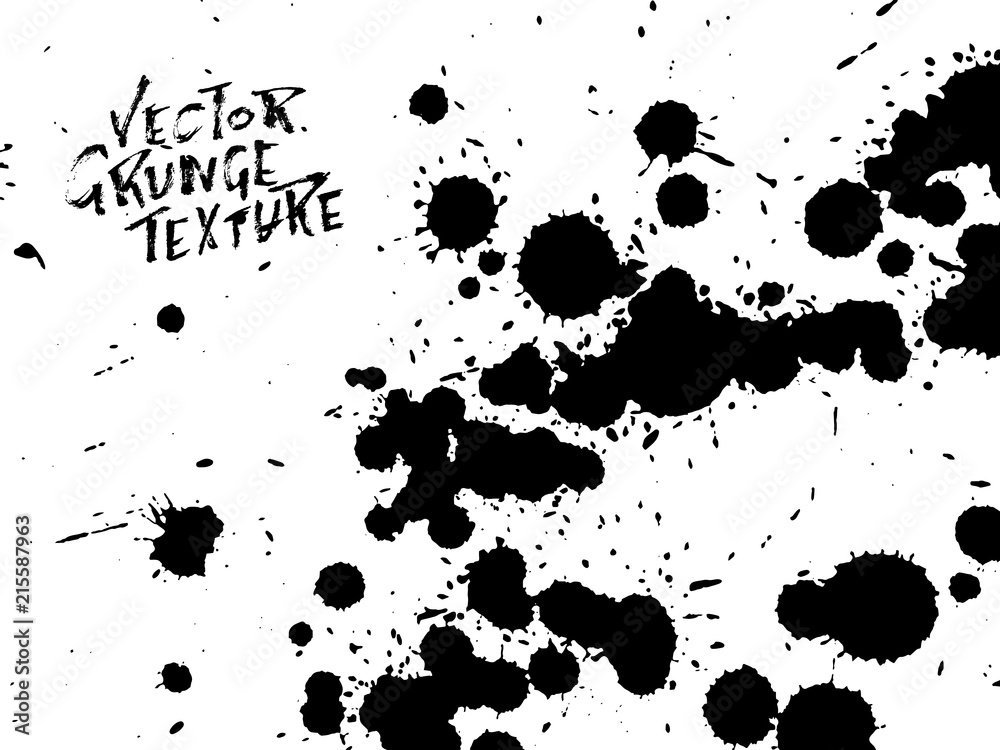 © Anna Babii - Handdrawn grunge texture. Abstract ink drops background. Black and white grunge illustration. Vector watercolor artwork pattern. © Anna Babii - Handdrawn grunge texture. Abstract ink drops background. Black and white grunge illustration. Vector watercolor artwork pattern.