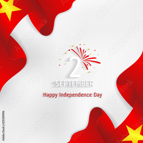 Vietnam national day vector. Vietnam independence day.
