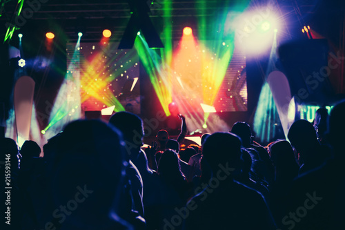 Crowd at concert - summer music festival © zorandim75