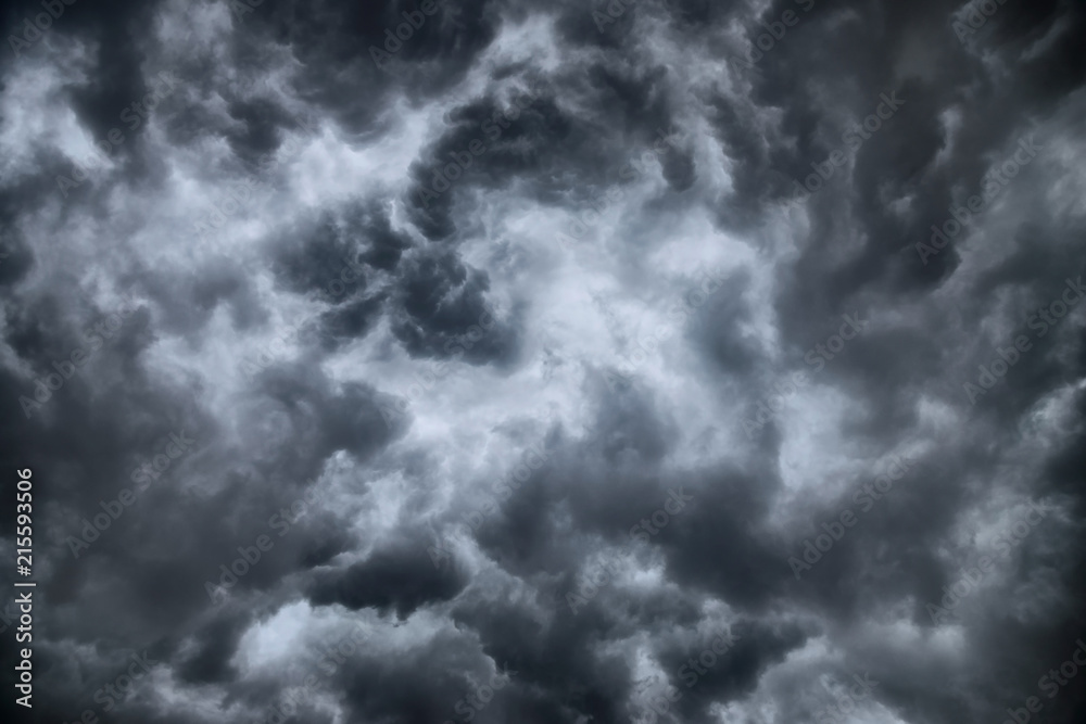 The dark clouds before heavy rain storm. The dark clouds before heavy rain storm.
