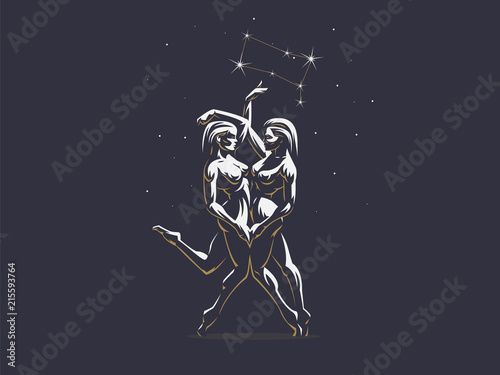 Gemini. Two girls are twins. 