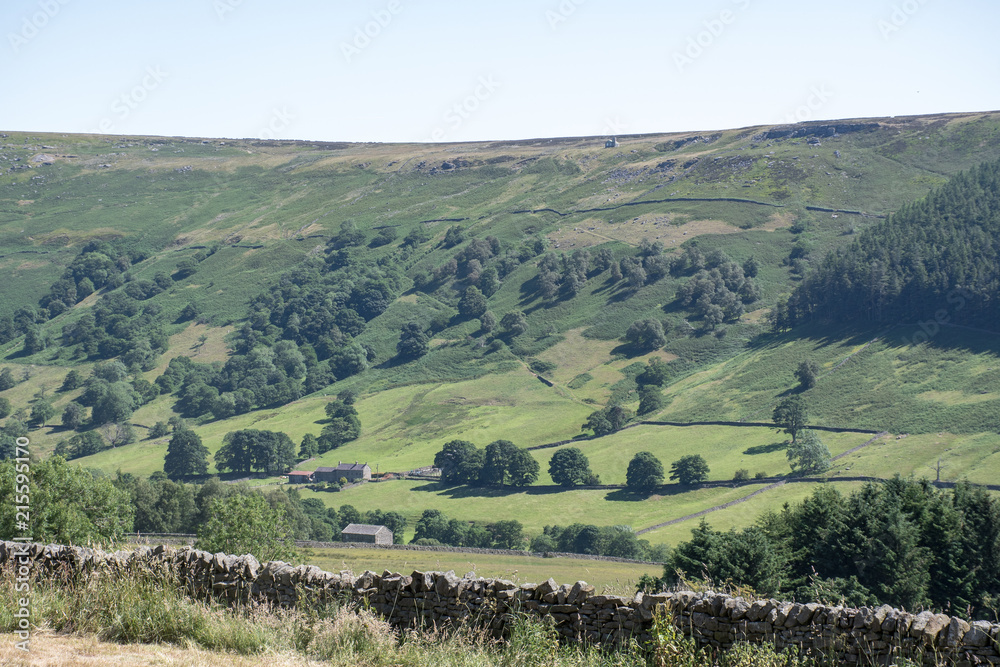 View across Yorkshire Dales England