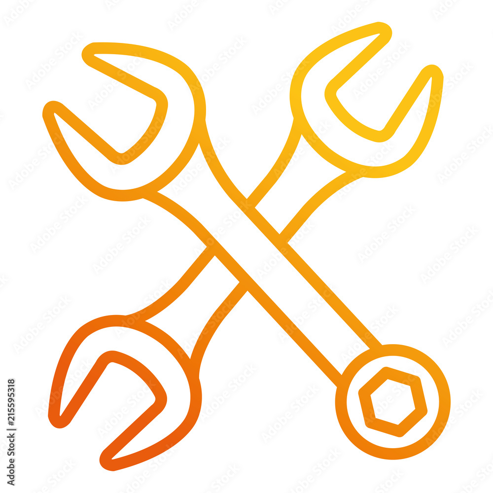 wrenchs keys crossing icon wrenchs keys crossing icon