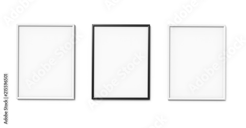Black and white photo frames