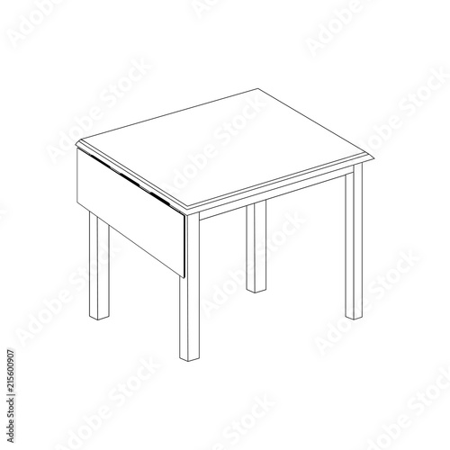 Kitchen table illustration