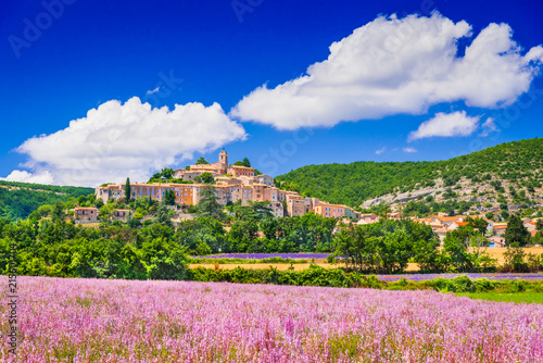 Obraz na płótnie Banon hilltop village in Provence, France w salonie