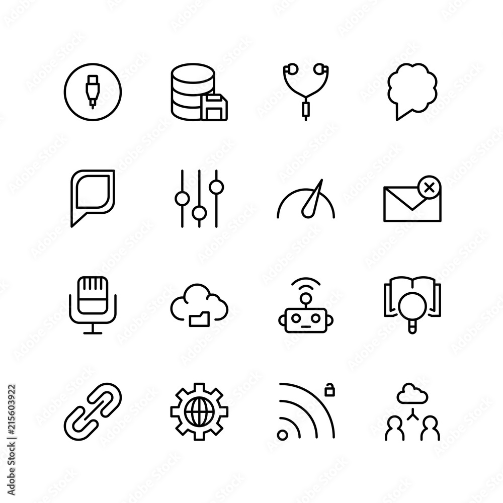 Fototapeta premium Network flat icon