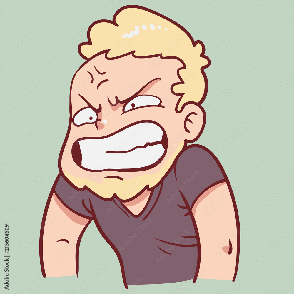 Angry man expression Angry man expression
