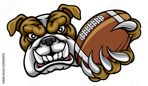 Bulldog American Football Mascot
