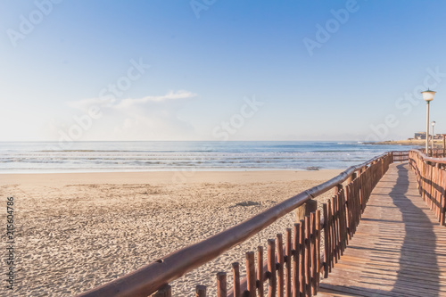 Board walk by the beach in the morning © Madele