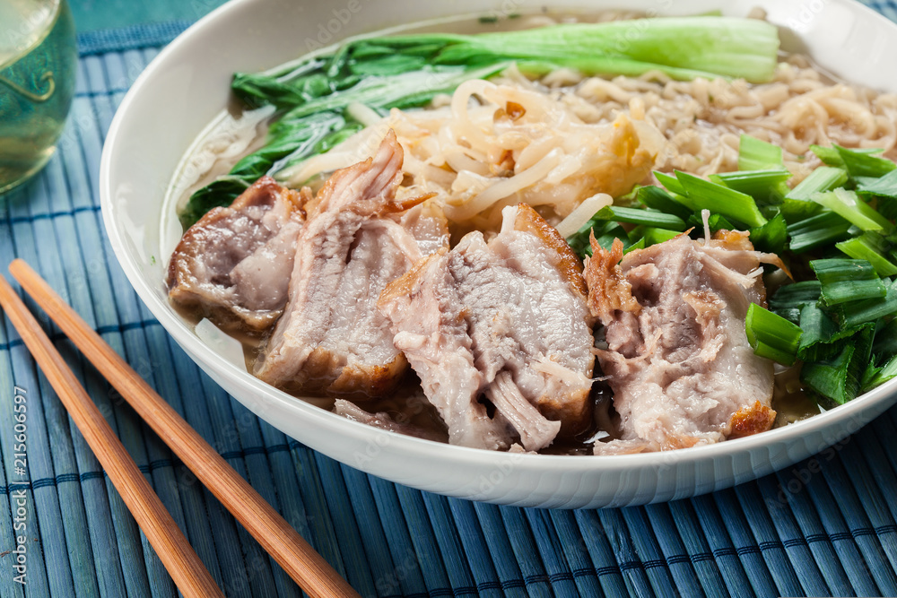 Ramen. Japanese noodle soup with pork Ramen. Japanese noodle soup with pork
