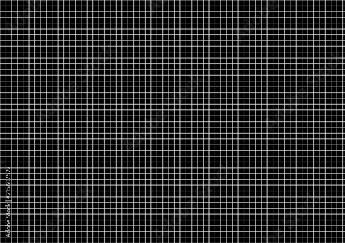Five millimeters white grid on a4 horizontal sheet
