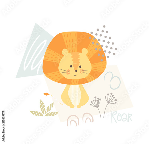 Canvas Print African cute animal print