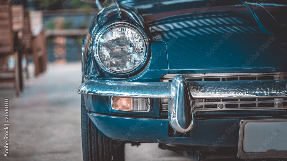 Fototapeta premium Front Headlight Car