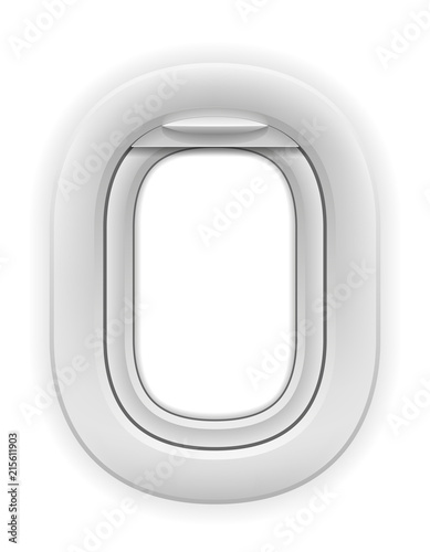airplane window porthole stock vector illustration