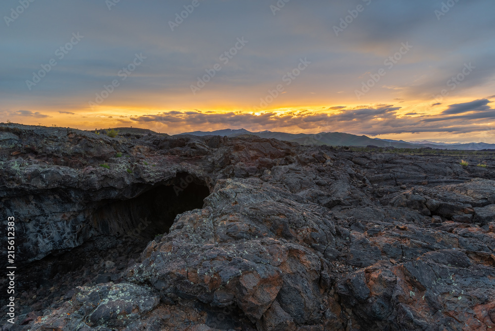 Lava field at Craters Of The Moon National Monument & Preserve, Idaho, USA