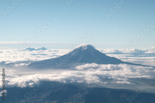 aerial view of Chimborazo volcano, Ecuador. © Robin