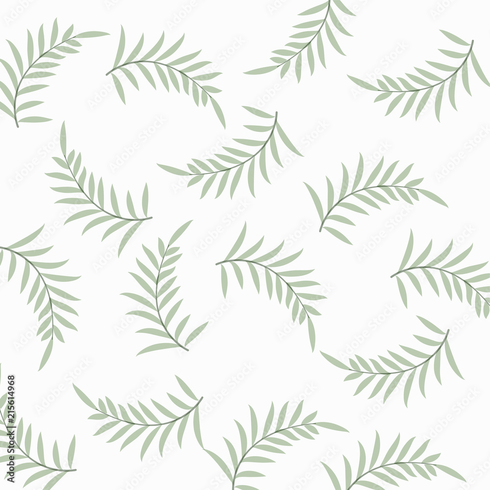 elegant nature pattern with leaves