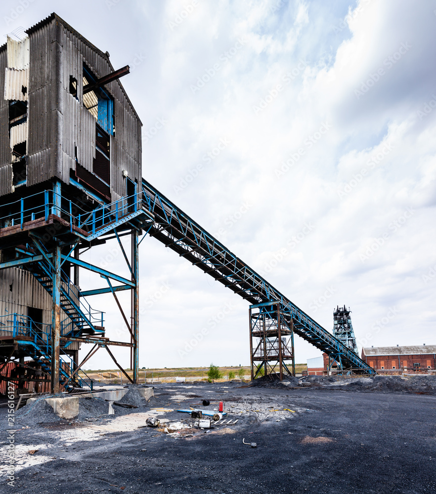 Colliery coal screens.