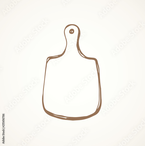 Cutting board. Vector drawing