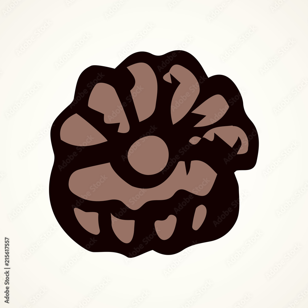 Pearl in shell. Vector drawing Pearl in shell. Vector drawing