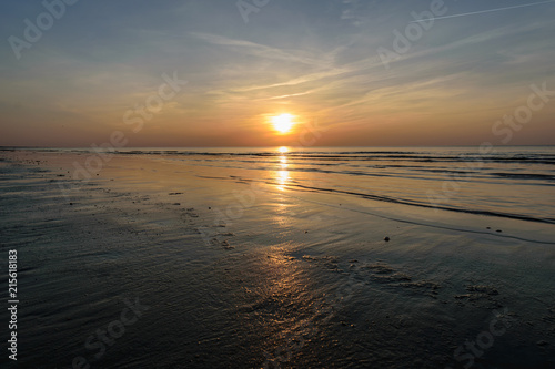 Beatiful sunset in the baltic sea