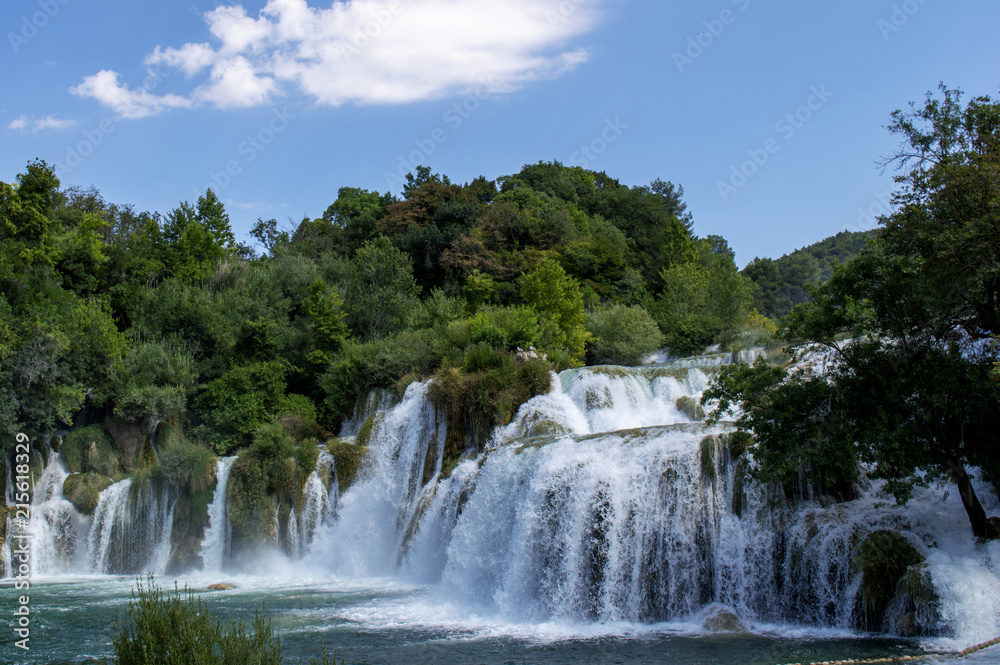 Obraz premium Beautiful Waterfall In Krka