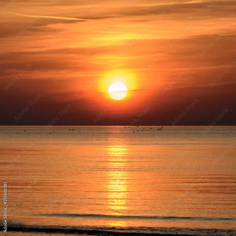 Beatiful sunset in the baltic sea Beatiful sunset in the baltic sea