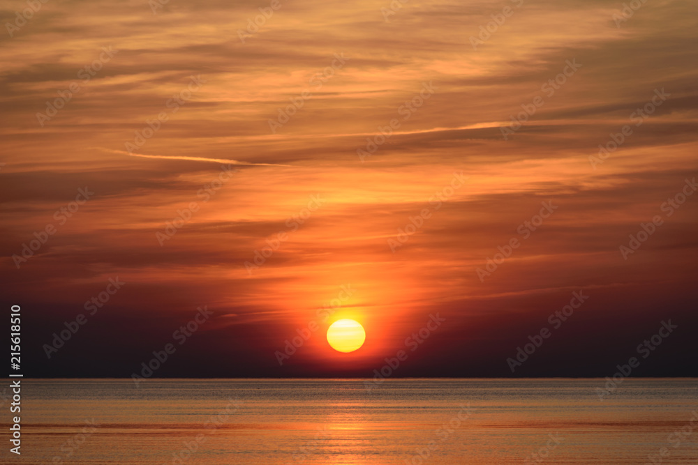 Beatiful sunset in the baltic sea Beatiful sunset in the baltic sea