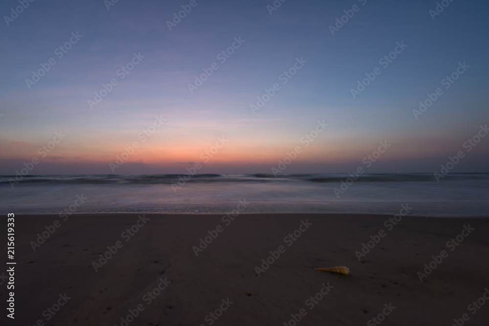Beautiful sky before Sunrise with seascape for background
