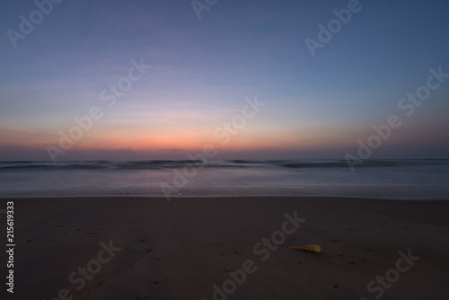 Beautiful sky before Sunrise with seascape for background