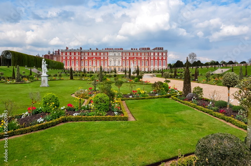 Hampton Court palace in spring, London, UK