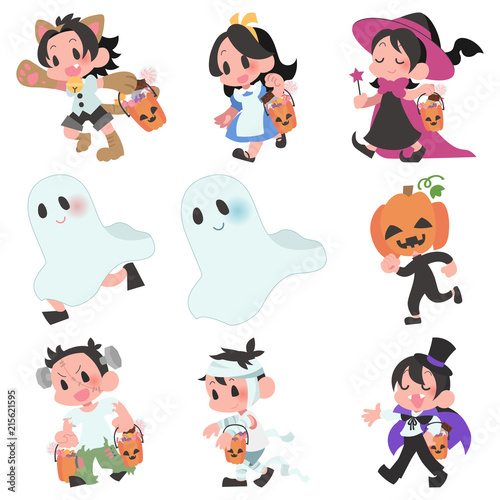 ハロウィン　仮装　子供　キャラクター　セット