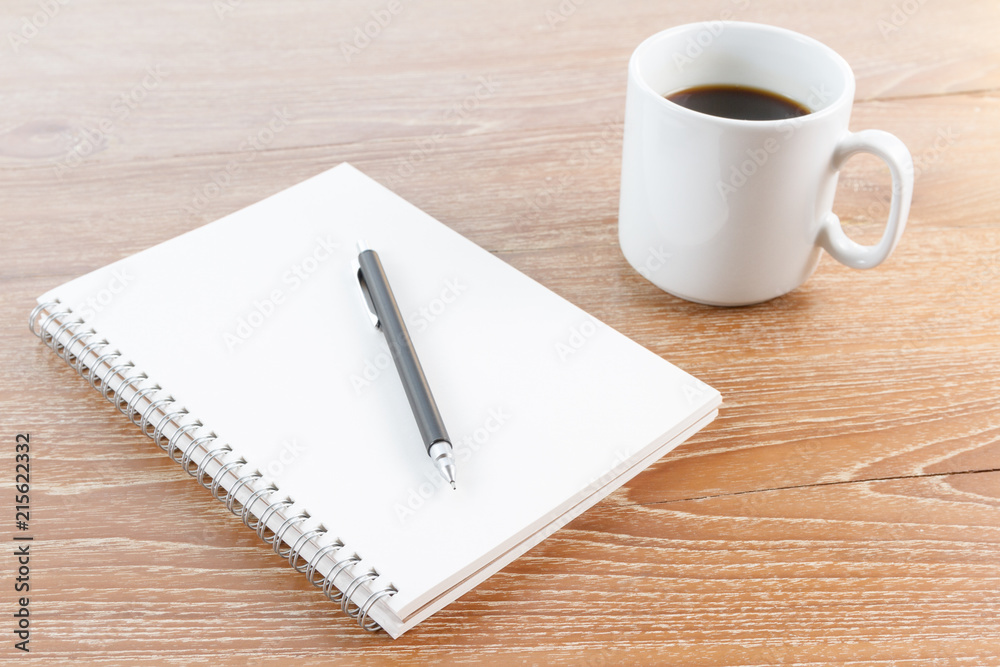 notebook and coffee notebook and coffee