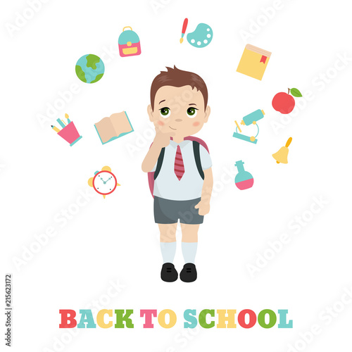 Happy school kids