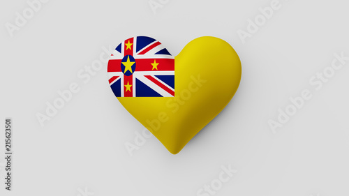 Corazón bandera Niue. 3D Free Download Corazón bandera Niue. 3D - GFXLoad