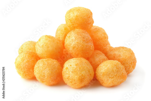 Bild auf Leinwand Heap of cheese puff balls
