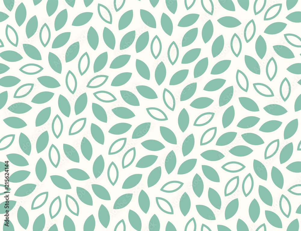 Leaves Pattern. Endless Background. Seamless