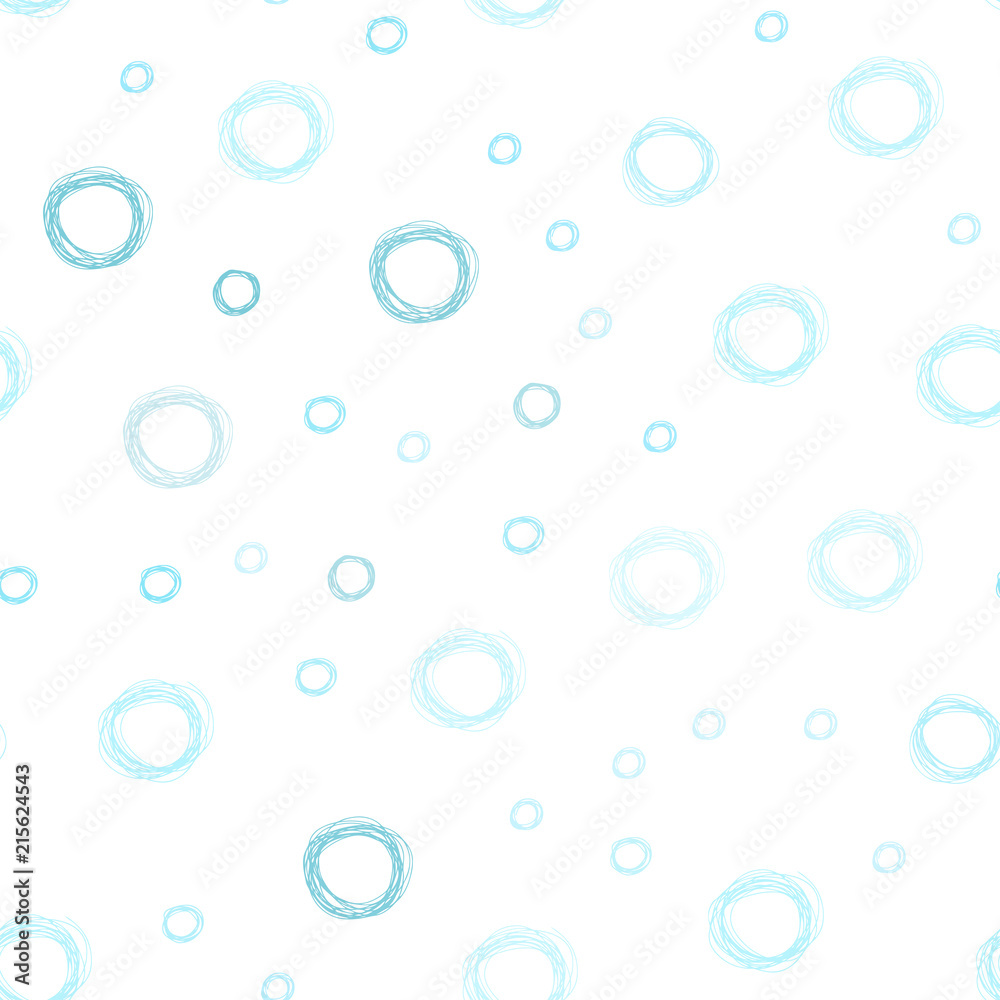 Light Blue, Green vector seamless texture with disks.