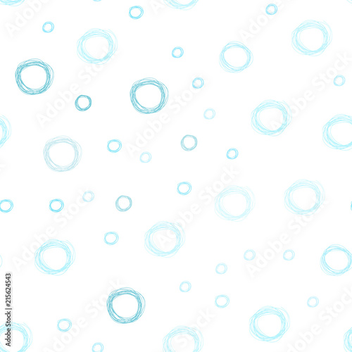 Light Blue, Green vector seamless texture with disks.