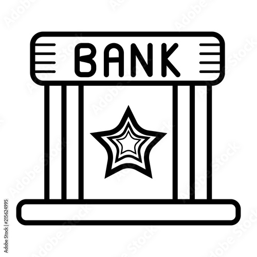 bank vector icon