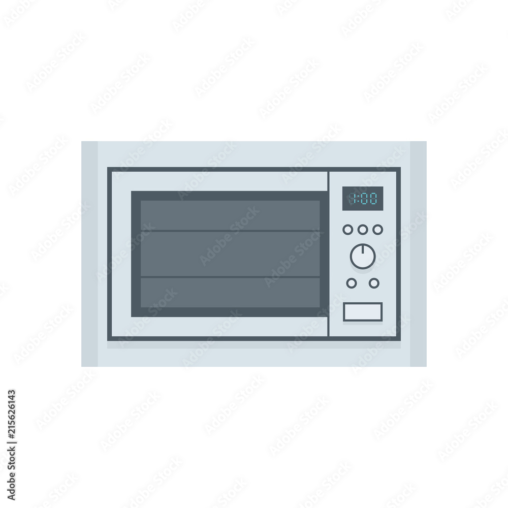 Microwave oven. flat style. isolated on white background Microwave oven. flat style. isolated on white background